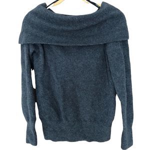 BAILEY 44 Size Medium Grey Super Soft Sweater Wool Alpaca Blend Cowl Neck 0055